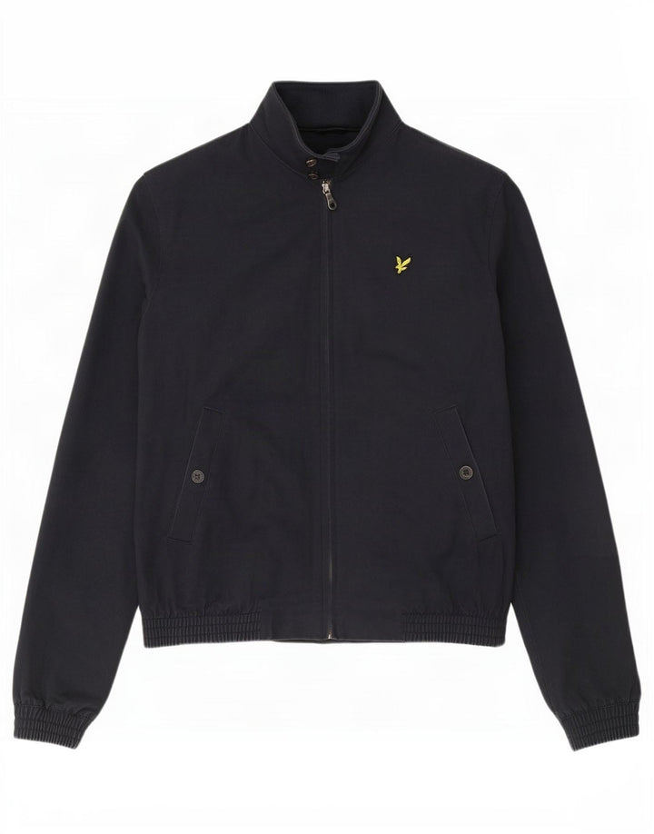 Lyle & Scott Bomberjakke til mænd UK 40 Stor marineblå bomuld