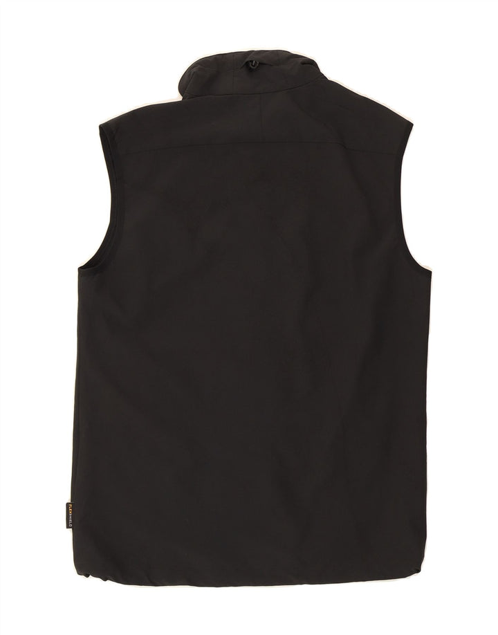 JACK WOLFSKIN Mens Sleeveless Tracksuit Top Jacket UK 38 Small Black Vintage Jack Wolfskin and Second-Hand Jack Wolfskin from Messina Hembry 