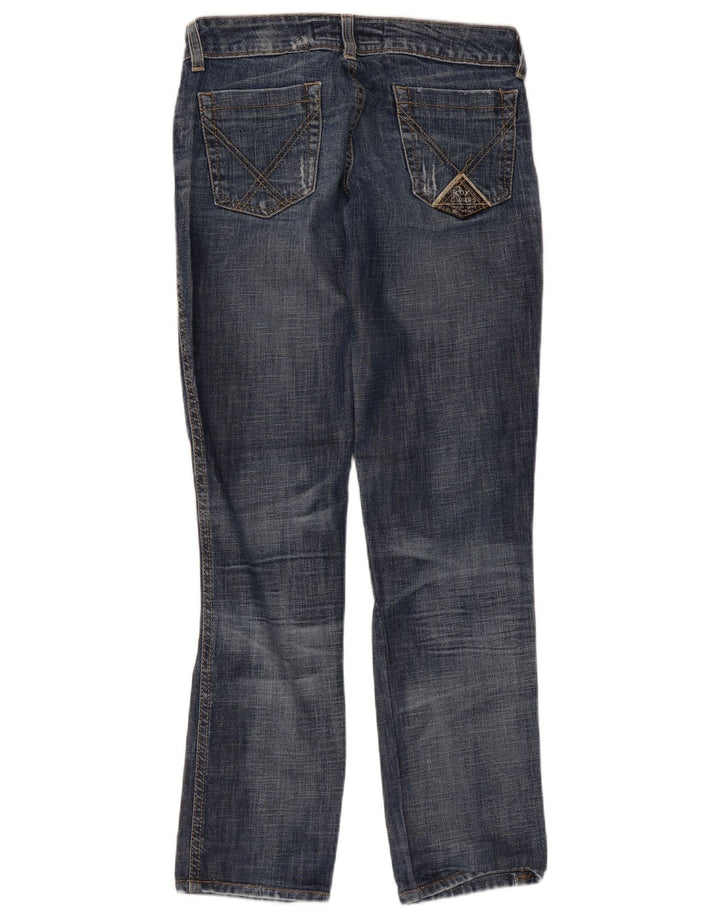 Roy Rogers Dame Distressed Straight Jeans IT 42 Medium W28 L30 Blå