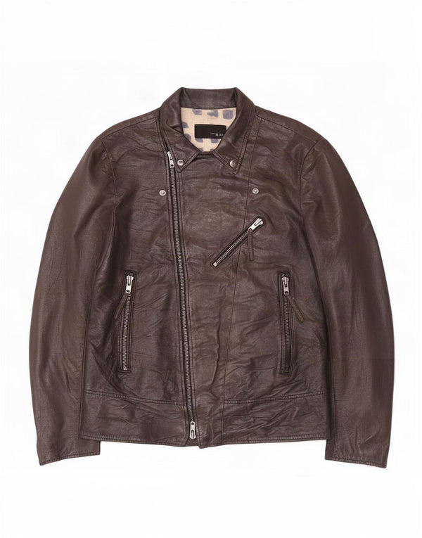 Vintage herre læderjakke UK 38 Medium Brown