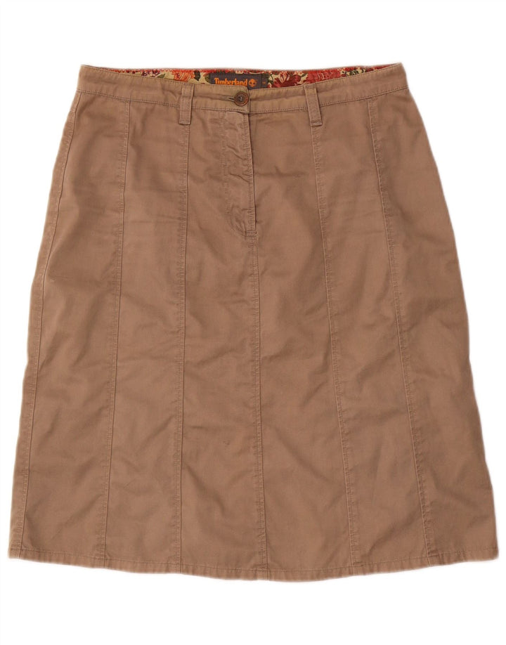 Timberland A-line nederdel til kvinder US 6 Medium W30 brun bomuld