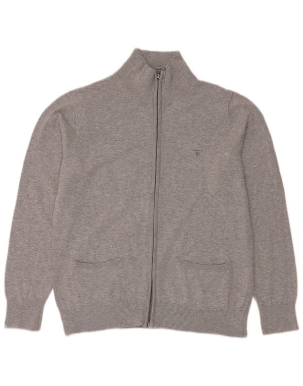 Gant Dame Cardigan Sweater UK 18 XL Grå Bomuld