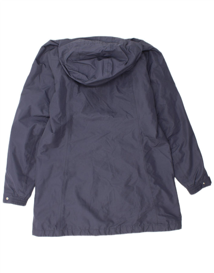HELLY HANSEN Dame Hooded Windbreaker Coat UK 14 Medium Navy Blue
