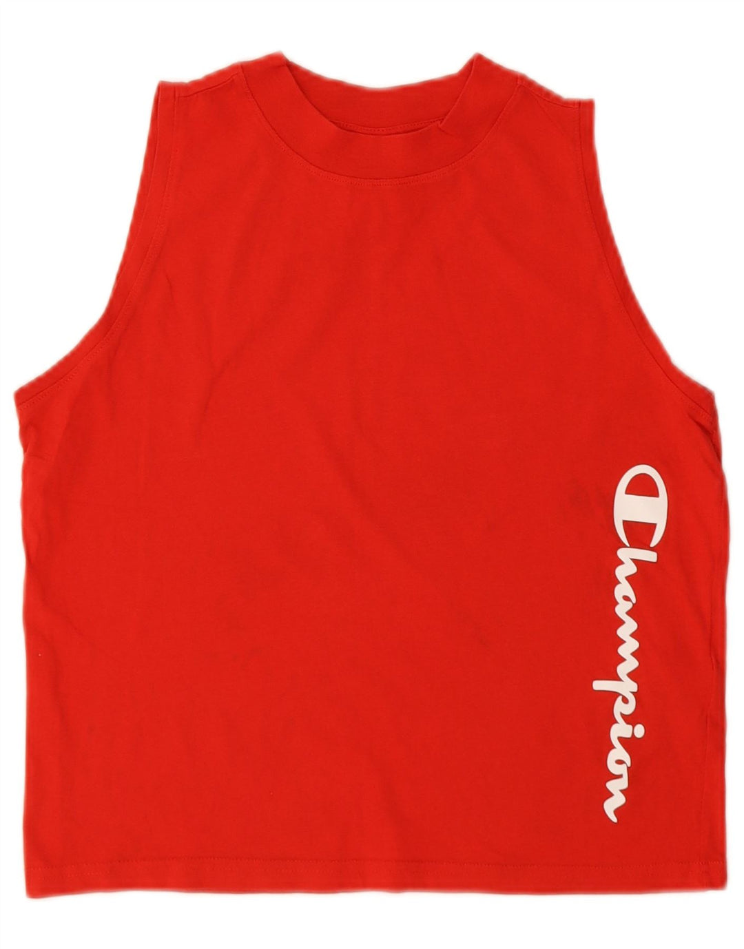 Champion Kvinder Grafisk Vest Top UK 10 Lille Rød Bomuld