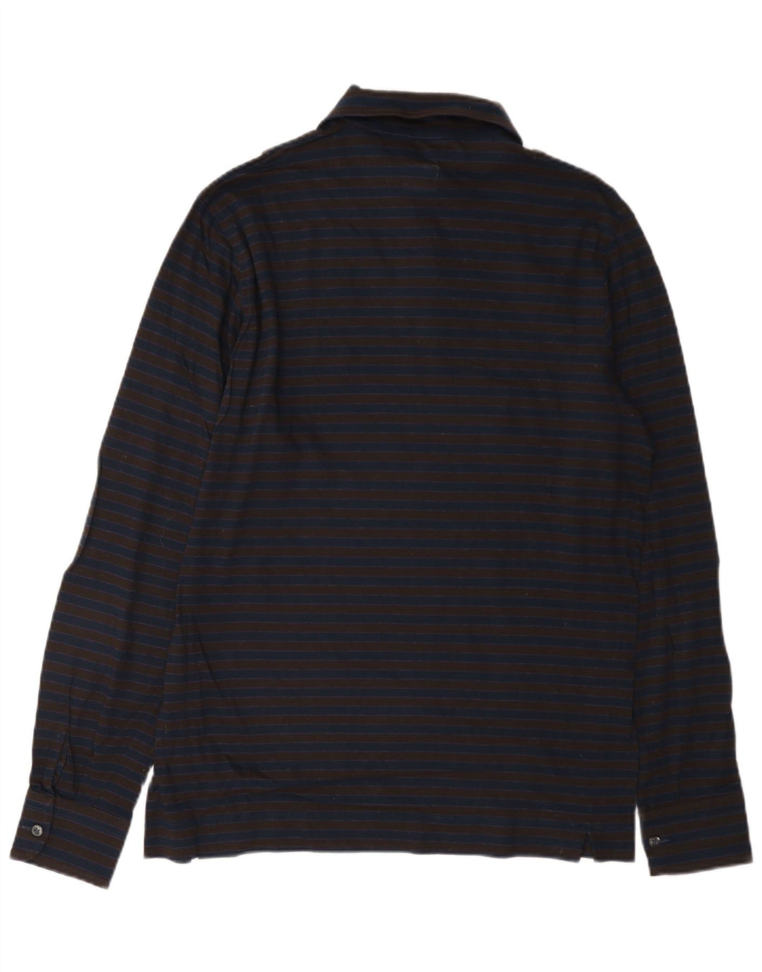 Danolis Herre Pullover Shirt Medium Navyblå Stribet bomuld