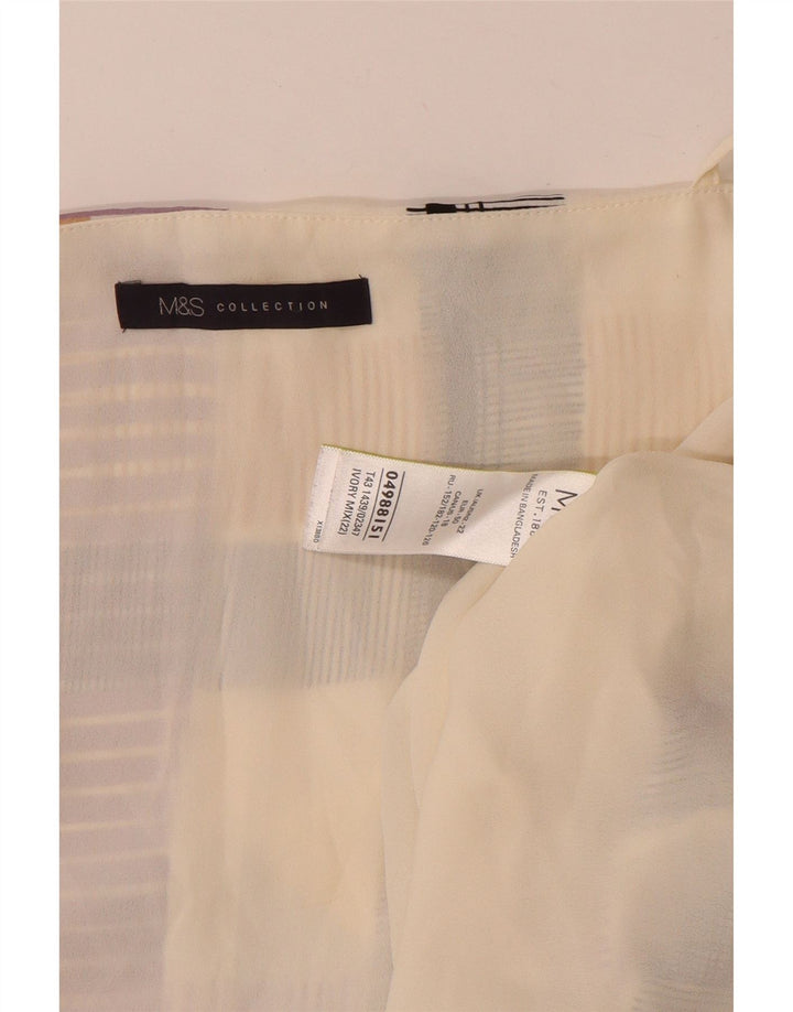 Marks & Spencer Dame Crop Cami Top UK 22 3XL Beige ternet polyester