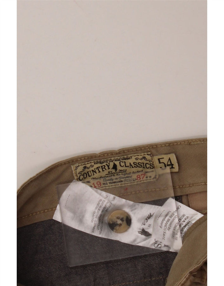 MARLBORO CLASSICS Chino Shorts til mænd IT 54 2XL W38 Beige Bomuld