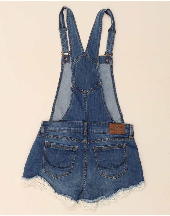 SUPERDRY Damebukser Denimshorts XS W25 Blå Bomuld
