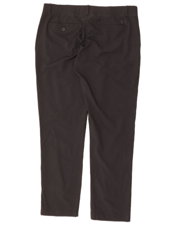 UNDER ARMOUR lige chinobukser til kvinder US 14 XL W34 L31 Marineblå