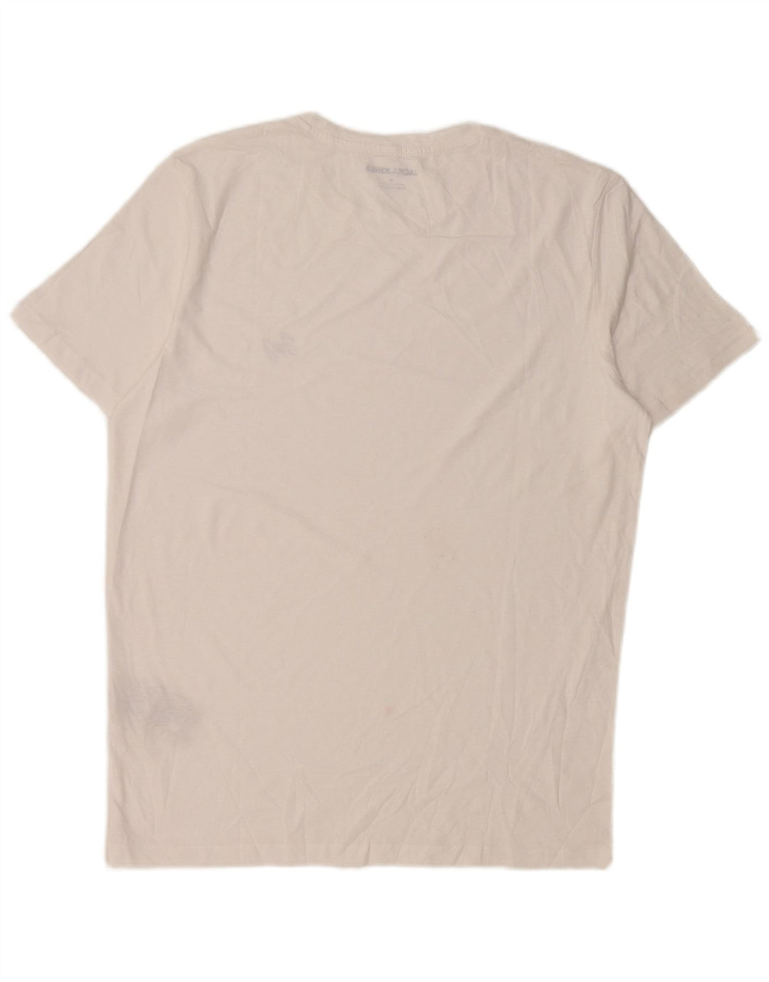 JACK & JONES Herre T-Shirt Top Medium Hvid Bomuld
