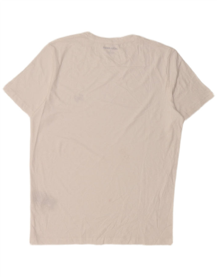 JACK & JONES Herre T-Shirt Top Medium Hvid Bomuld