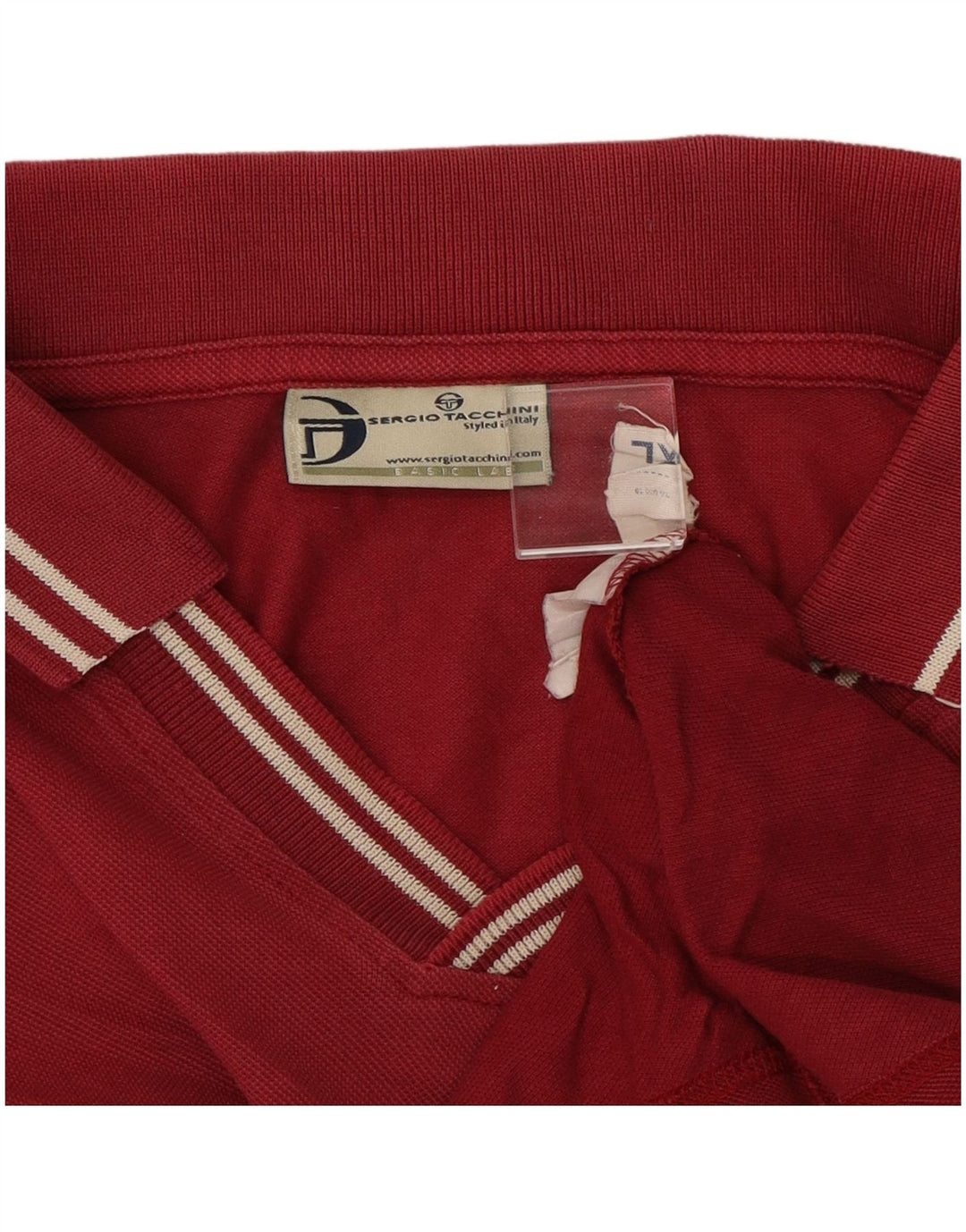 Sergio Tacchini Herre poloshirt XL Burgundy