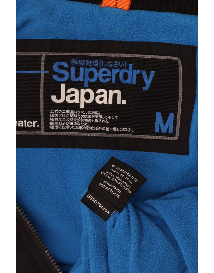 Superdry Graphic Windbreaker Jacket til kvinder UK 14 Medium Black