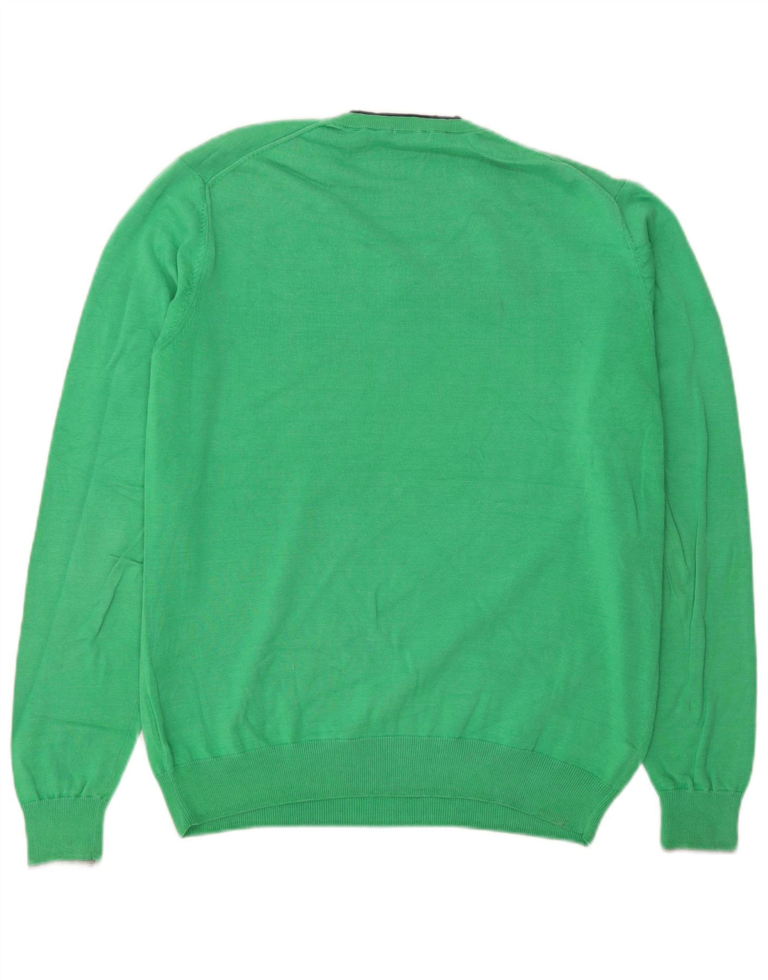 Sun68 Herre V-hals sweater XL Grøn Bomuld