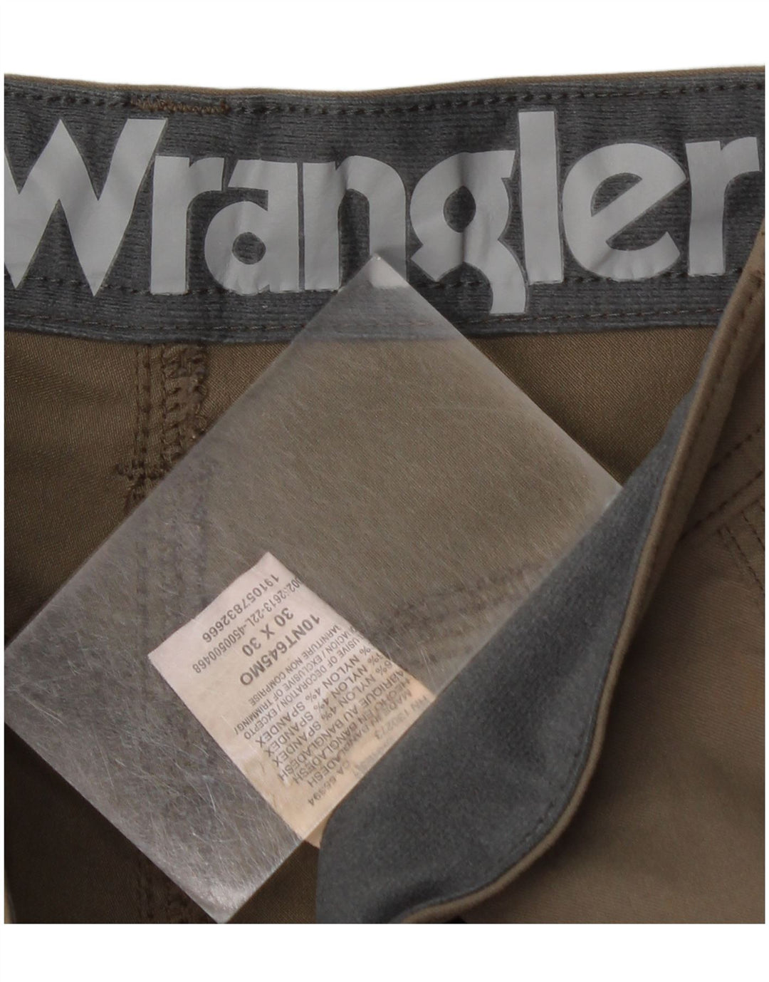 Wrangler Straight Cargo bukser til mænd W30 L30 Khaki Nylon