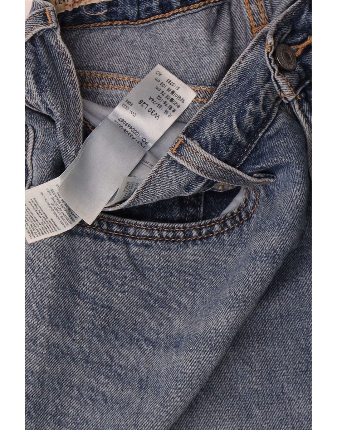 Levi's koniske jeans til kvinder W30 L28 blå bomuld