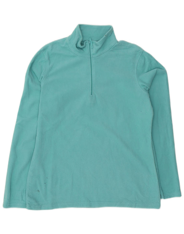 Mountain Warehouse Dame lynlås-hals Fleece Jumper UK 16 Large Blue Polyester
