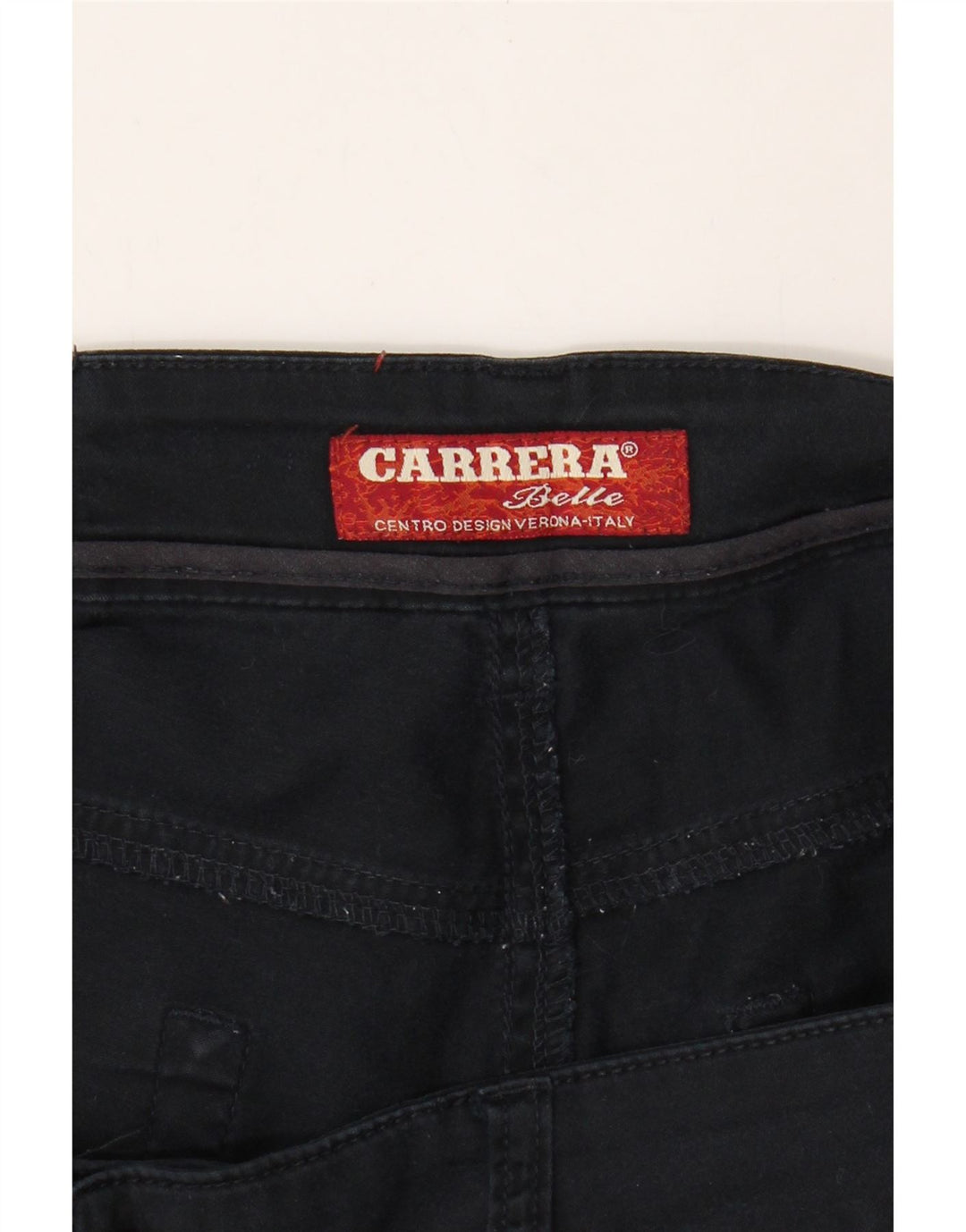 CARRERA Womens Straight Casual Trousers W34 L27 Navy Blue Vintage Carrera and Second-Hand Carrera from Messina Hembry 