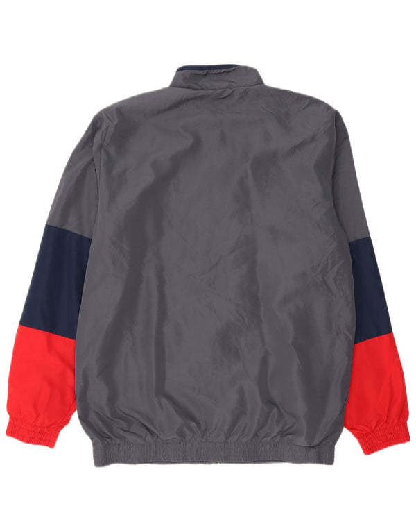 Adidas Træningsdragt til mænd Topjakke UK 40/42 Medium Grey Colourblock Polyester