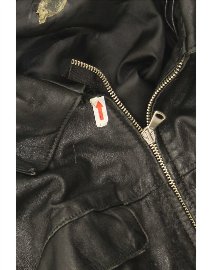 Vintage herre læderjakke UK 38 Medium Black