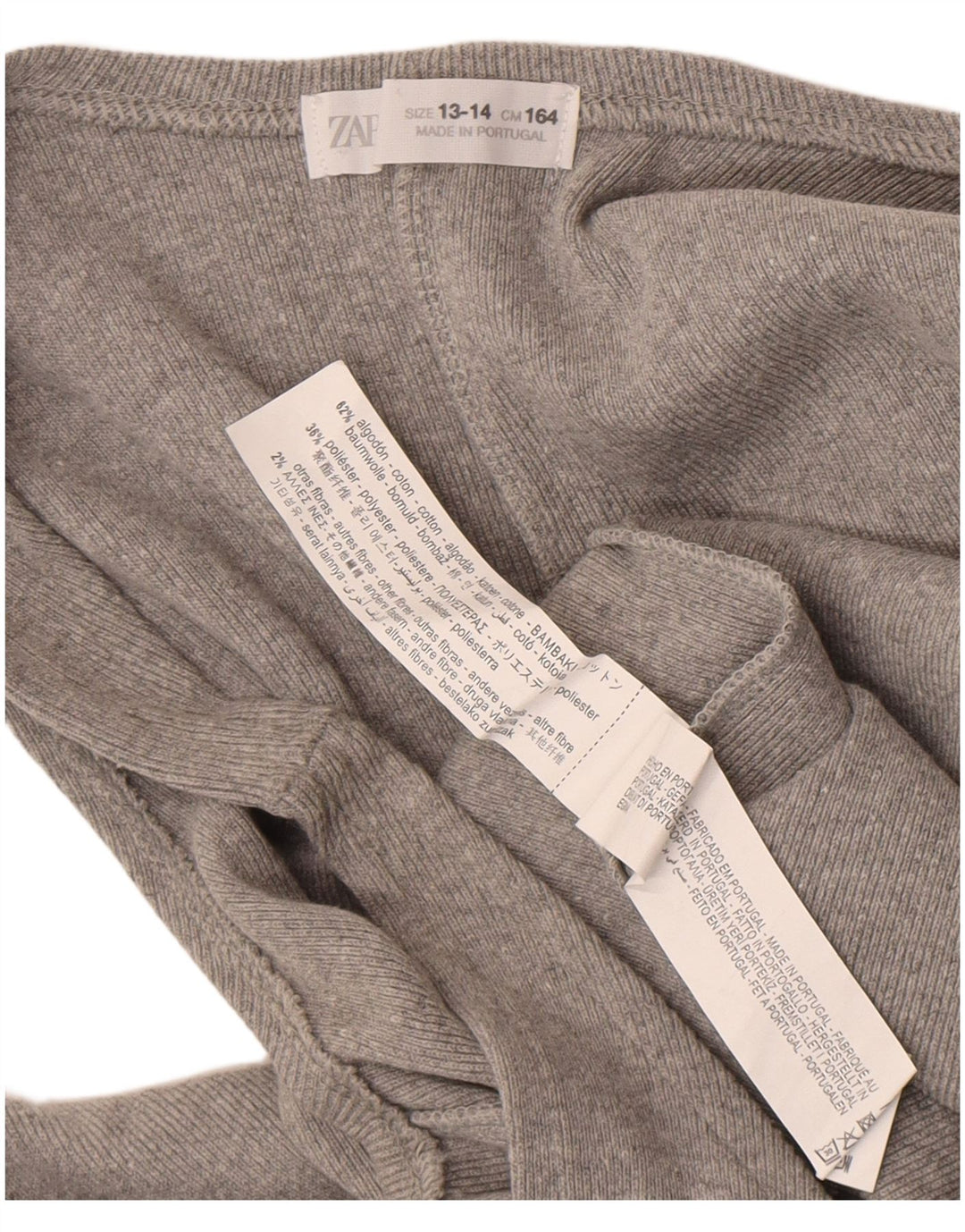 Zara Pige Jumpsuit 13-14 År Grå Bomuld