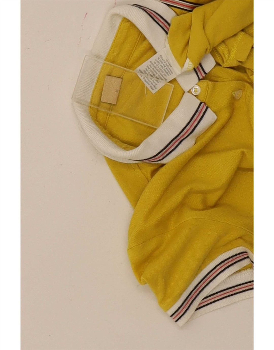 Fay Dame Polo Shirt UK 12 Medium Gul