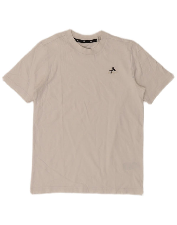 Adidas Boys T-Shirt Top 11-12 år Hvid Bomuld