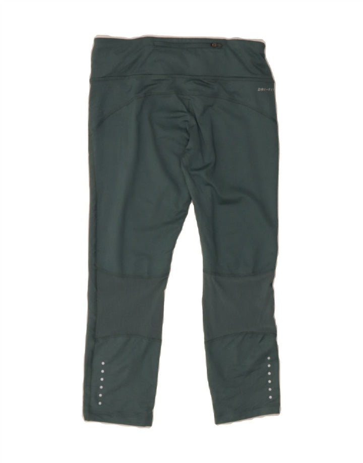 NIKE Womens Dri Fit Tracksuit Trousers UK 10 Small  Green Polyester Vintage Nike and Second-Hand Nike from Messina Hembry 