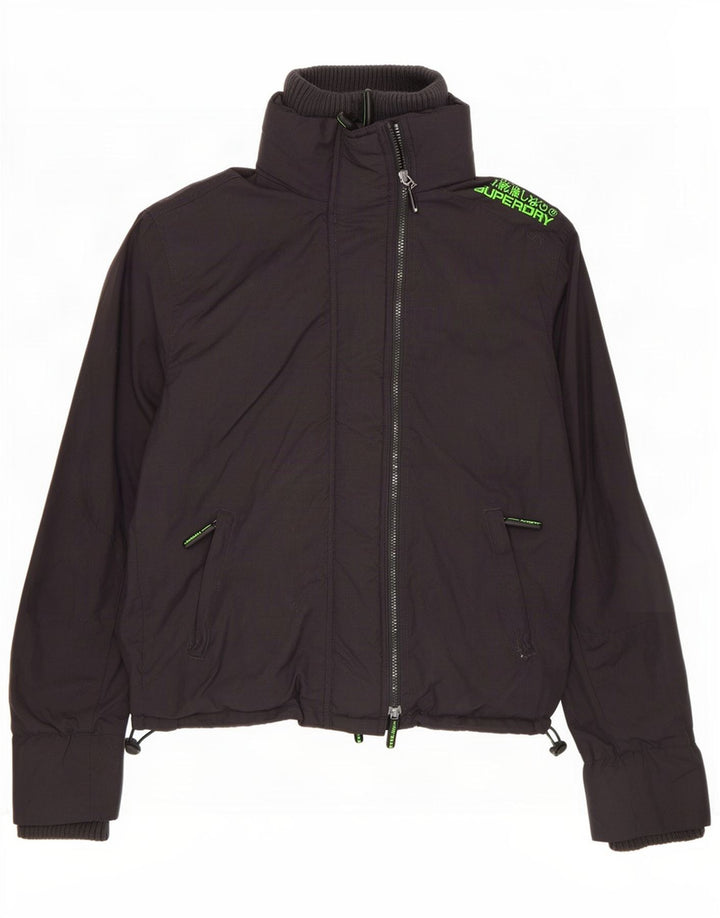 Superdry Regnjakke til mænd UK 40 Stor sort nylon