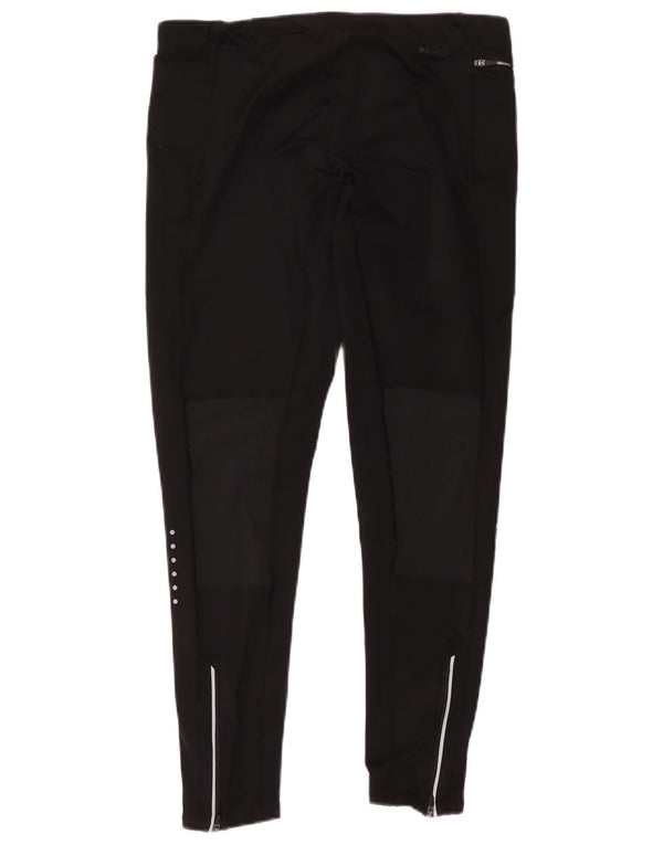 Nike Dame Dri Fit Leggings UK 16 Large Black Polyester