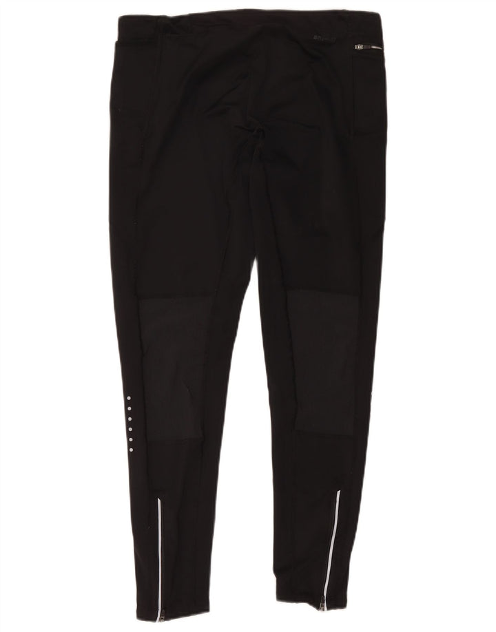 Nike Dame Dri Fit Leggings UK 16 Large Black Polyester