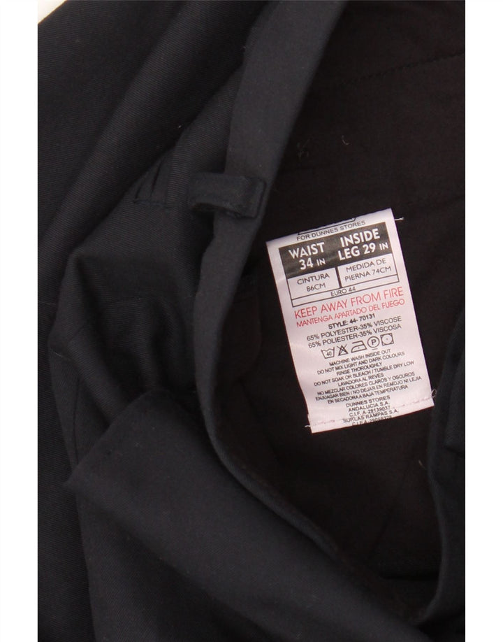 St. Bernard Herre tilspidsede Chinobukser W34 L29 Marineblå polyester