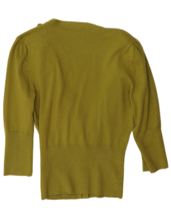 Star by Julien Macdonald Dame 3/4-ærmet cardigantrøje UK 8 Small Khak