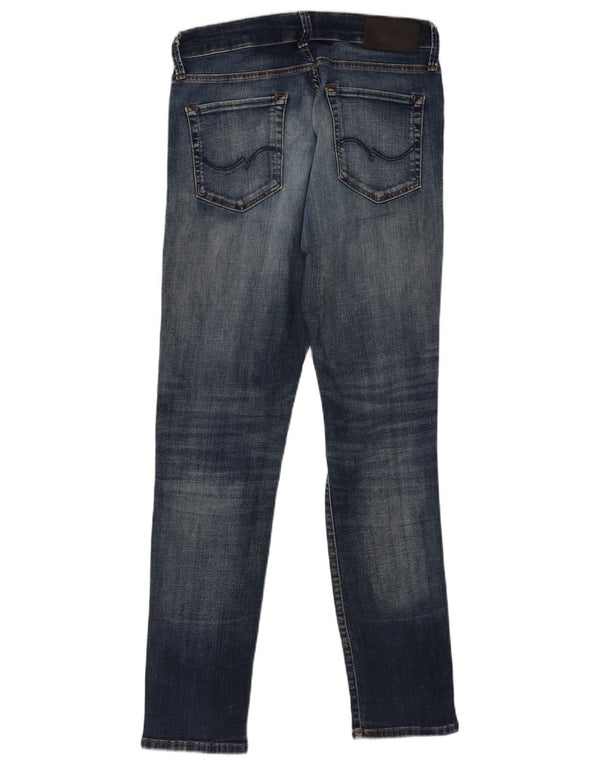 Jack & Jones Herre GLENN Distressed Slim Jeans W30 L32 Blå Bomuld