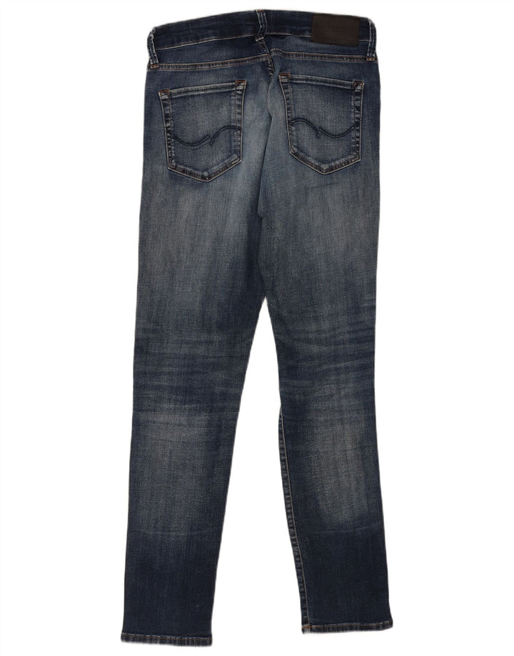 Jack & Jones Herre GLENN Distressed Slim Jeans W30 L32 Blå Bomuld