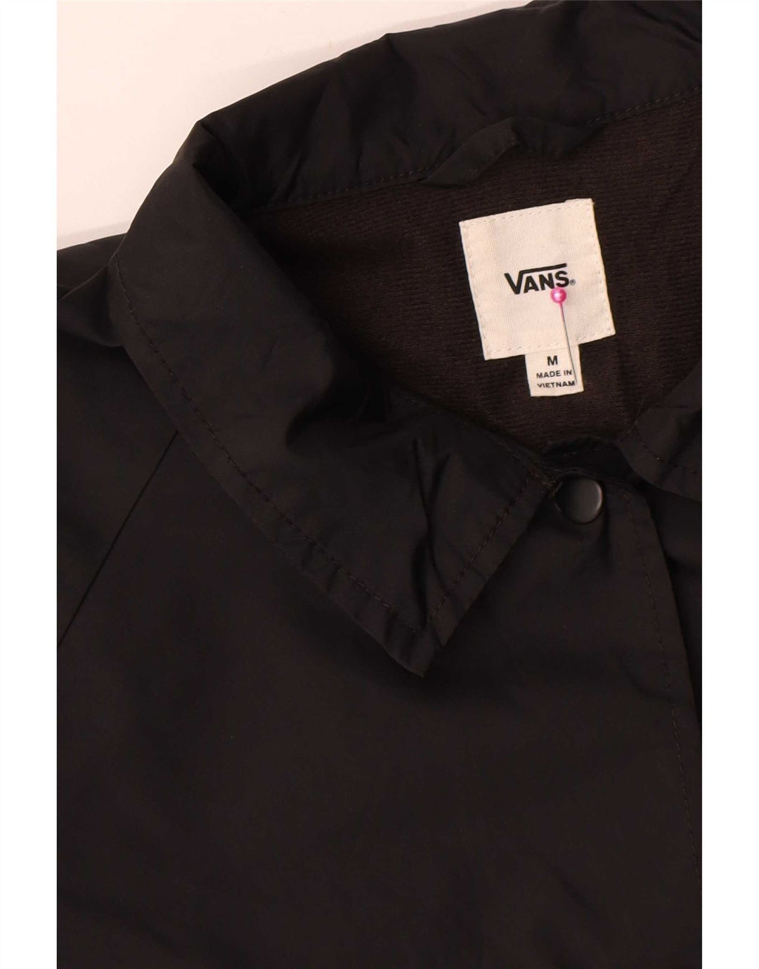 Vans Grafisk regnjakke til kvinder UK 14 Medium Sort Polyester