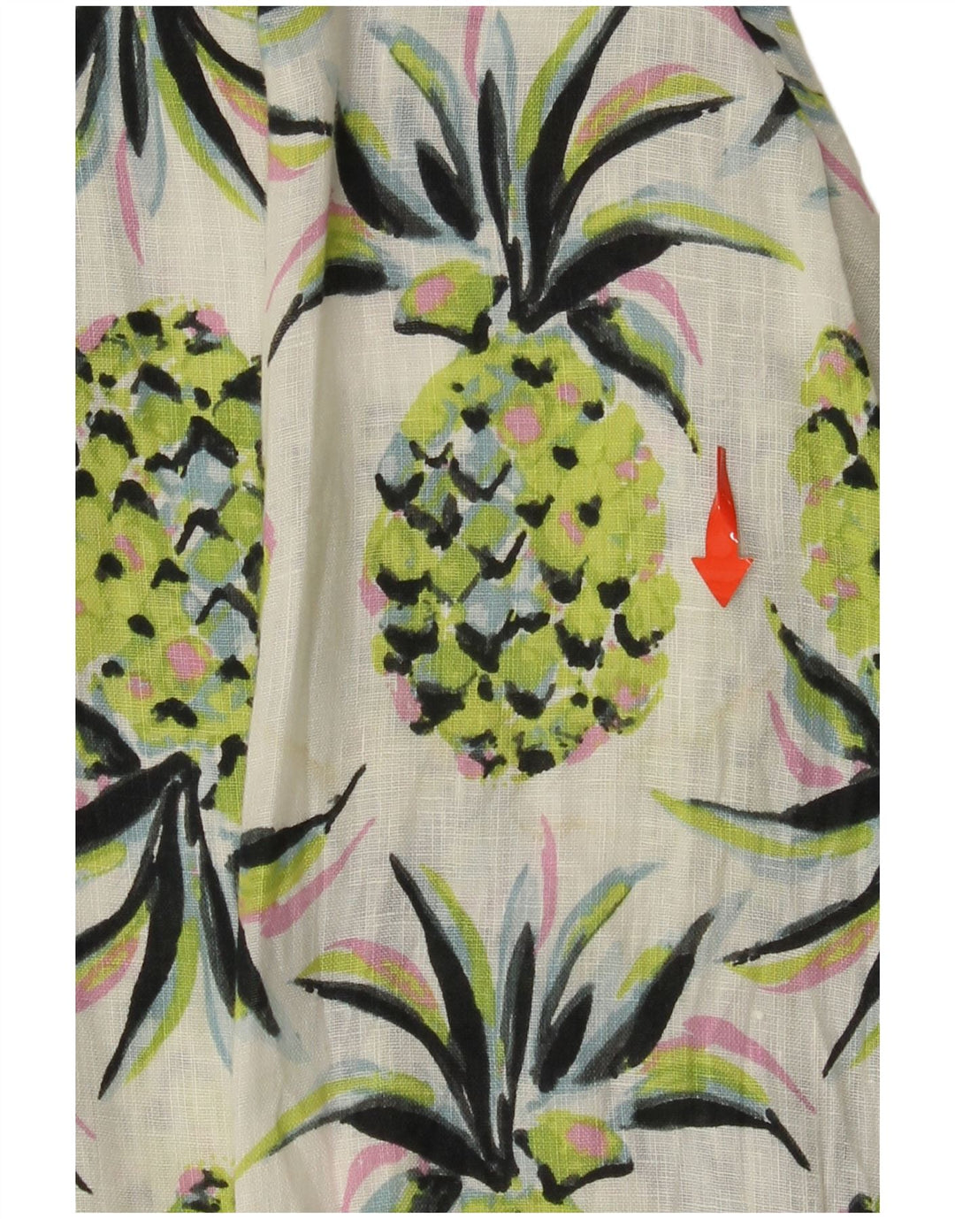 BODEN Dame Oversized Longline abstrakt mønster skjorte UK 8 Small Green