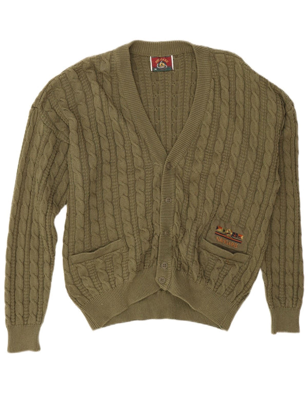 Navigare Herre cardigan sweater Medium Khaki