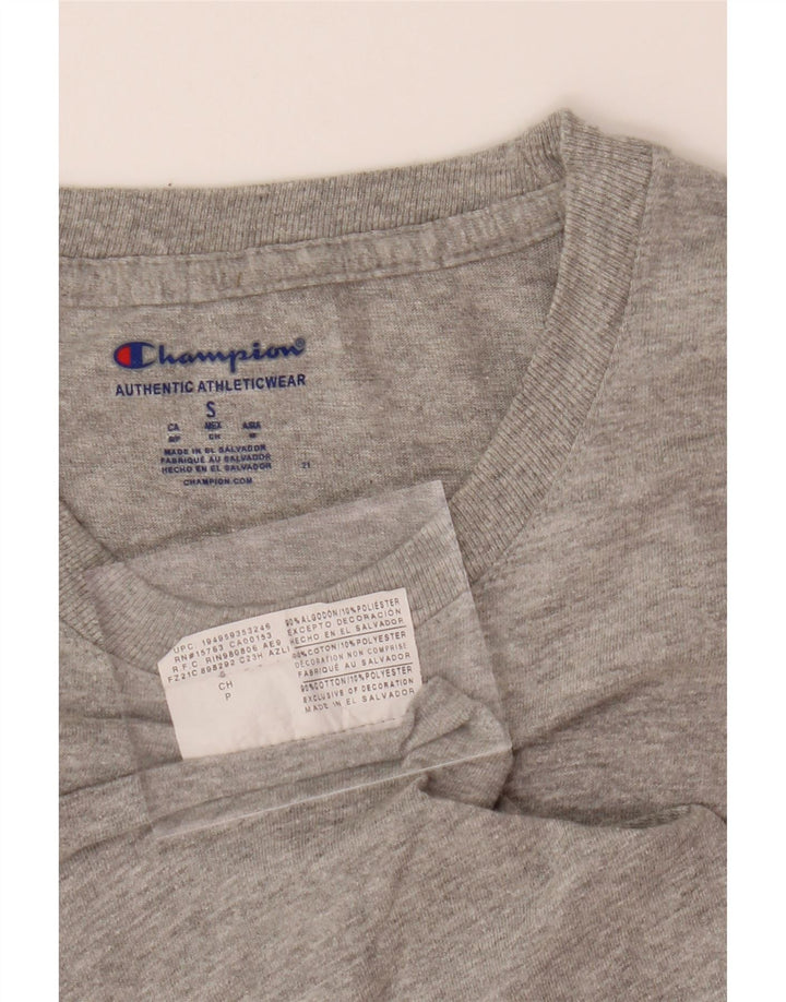 CHAMPION Mens Graphic T-Shirt Top Small Grey Cotton Vintage Champion and Second-Hand Champion from Messina Hembry 