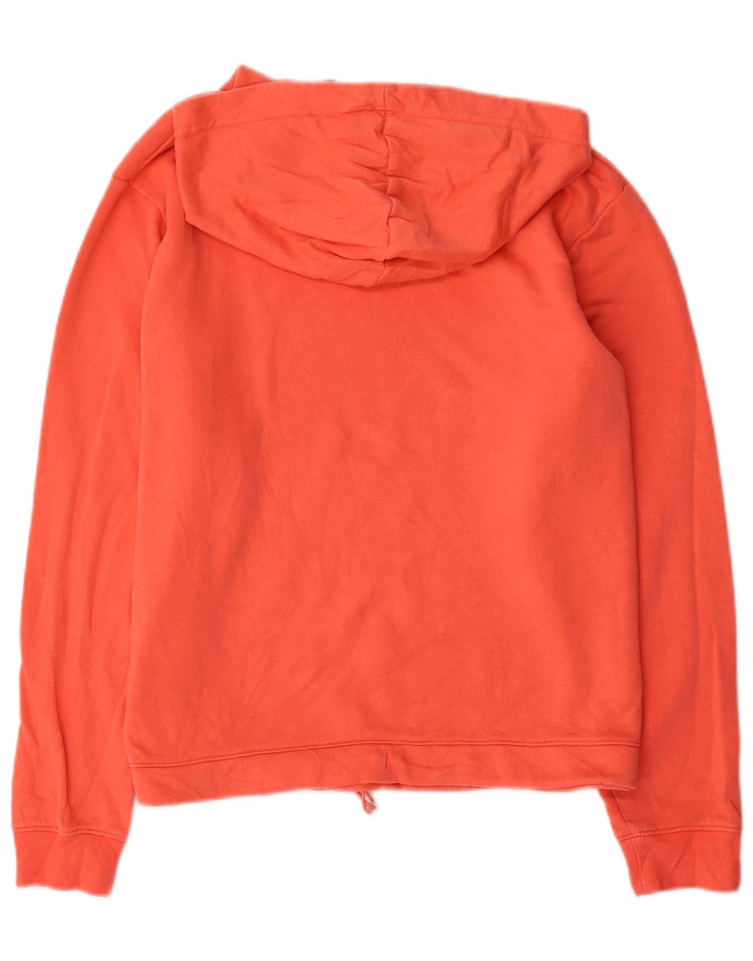 NIKE Oversized grafisk hættetrøjetrøje til kvinder UK 14 Medium Orange