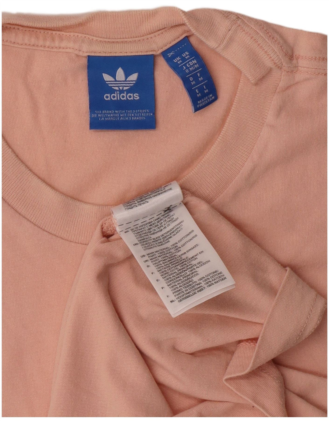 Adidas Grafisk T-shirt top til mænd Medium Pink Bomuld