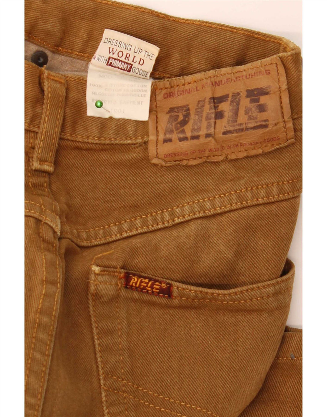 Rifle Herre tilspidsede jeans W32 L30 brun bomuld