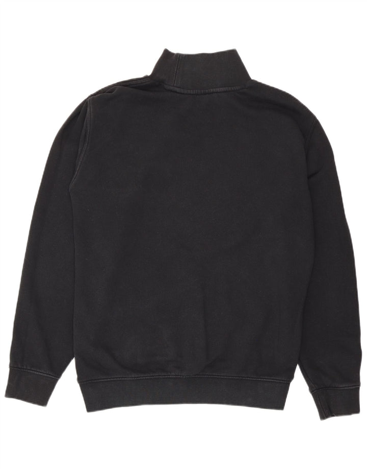Champion Womens Oversized Sweatshirt Jumper UK 10 Small Black Bomuld