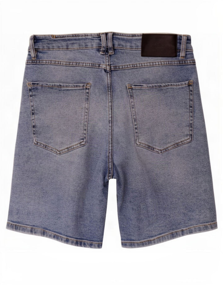 Zara Herre Denim Shorts EU 40 Medium W31 Blå