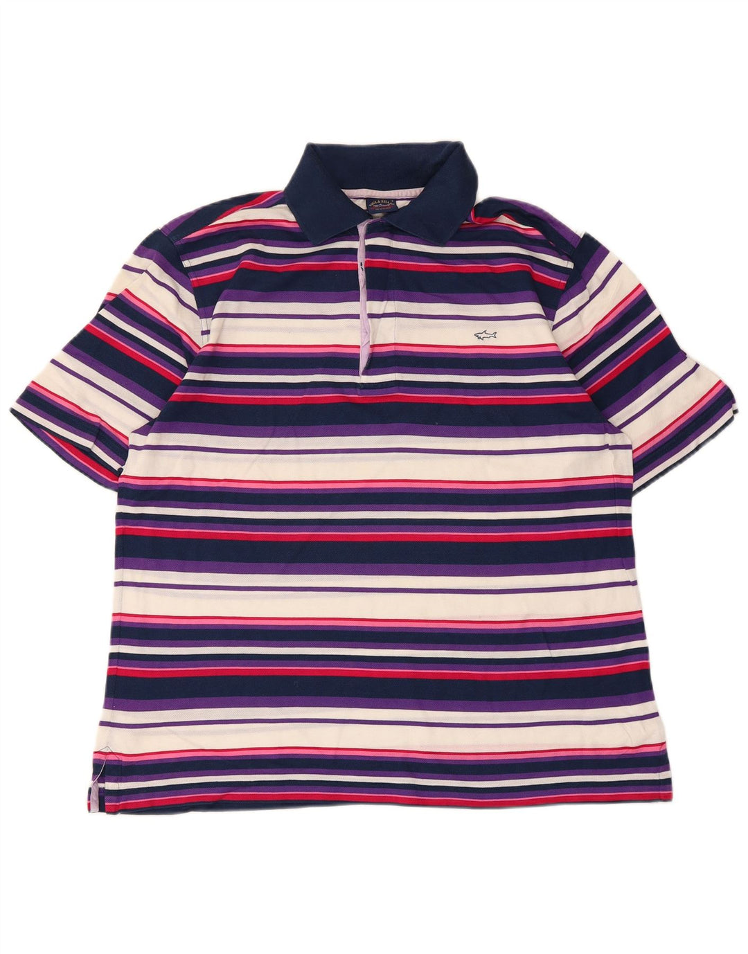 Paul & Shark Herre poloshirt Lille flerfarvet stribet bomuld