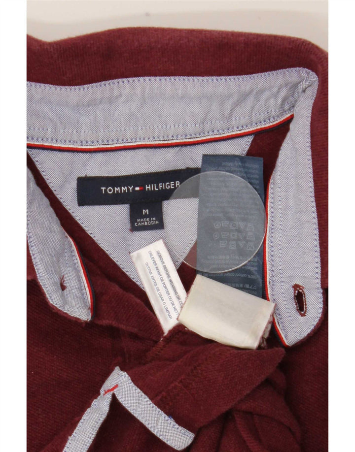 Tommy Hilfiger Herre poloshirt Medium Bourgogne bomuld
