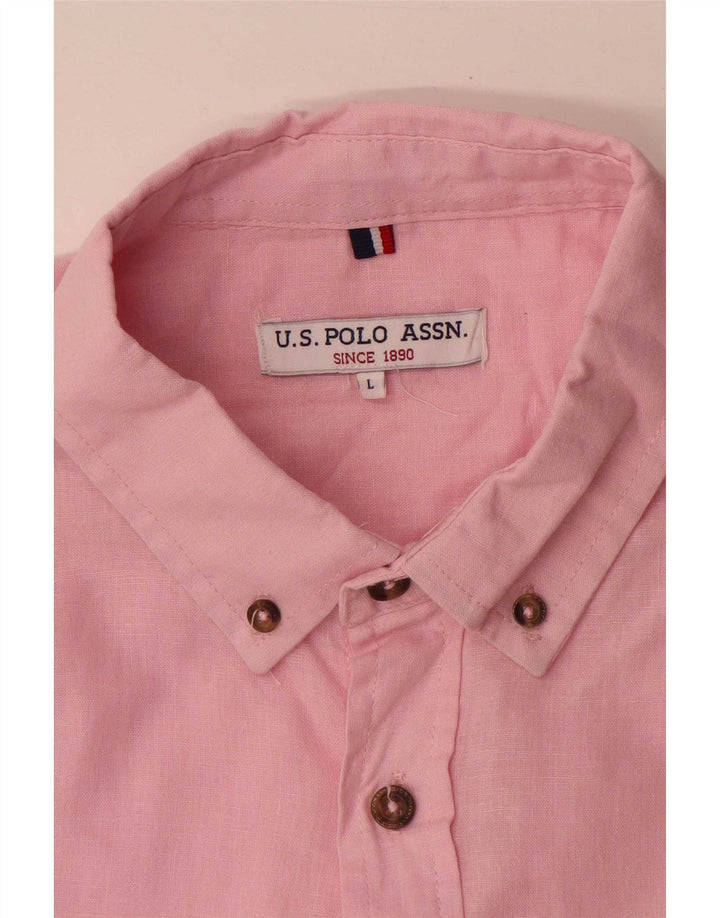 U.S. Polo Assn. Herreskjorte stor pink