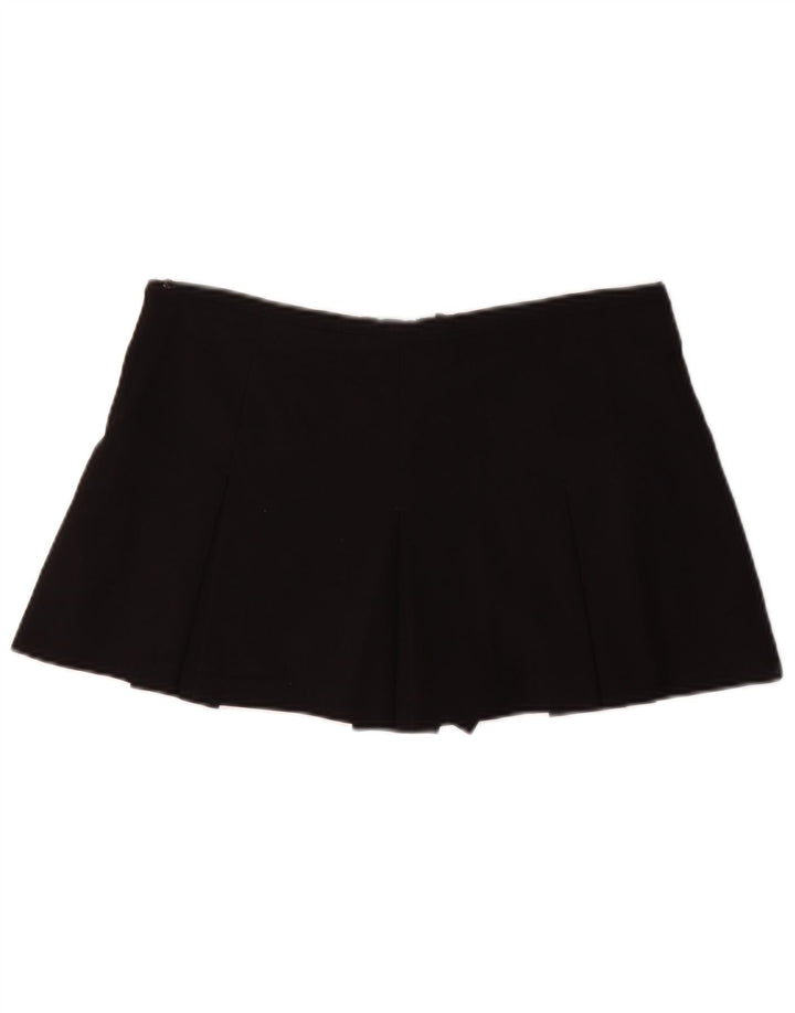 Zara Dame Mini Plisseret Nederdel Medium W28 Sort