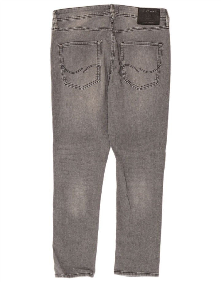 Jack & Jones Herre GLENN Slim Jeans W32 L30 Grå Bomuld