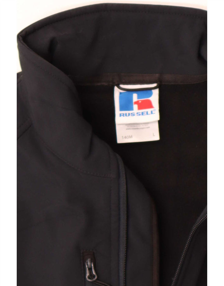 Russell Athletic Herre Windbreaker Jacket UK 40 Large Black Polyester